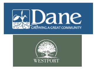 Village of Dane and Town of Wesport logos